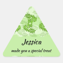 Pegatina Triangular Bonito deja regalo de cocina casera