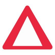 Bordes grandes - Aviso rojo