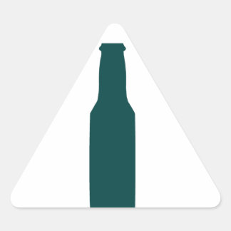 Pegatina Triangular Botella de cerveza
