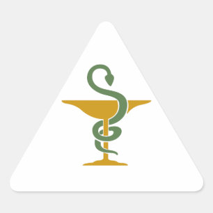 PEGATINA TRIANGULAR BOWL DE HYGEIA