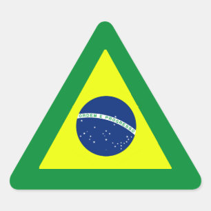 PEGATINA TRIANGULAR BRASIL