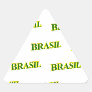Pegatina Triangular Brasil 3D