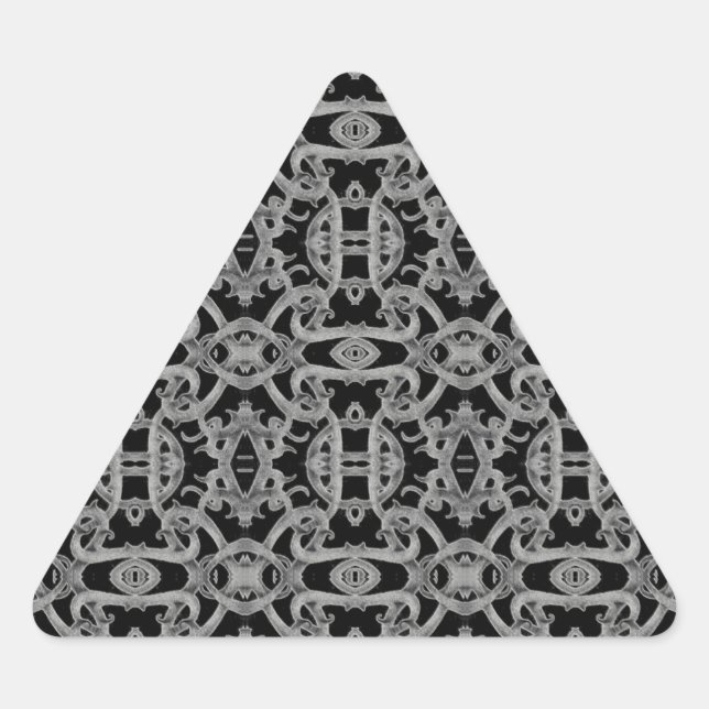 Pegatina Triangular Calcomanías en forma de triángulo GÓTICO (Anverso)