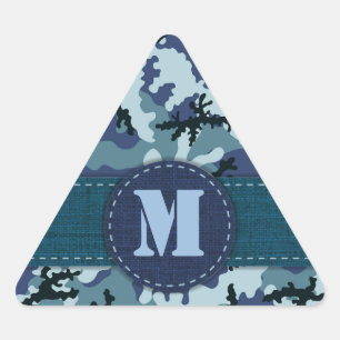Pegatina Triangular Camuflaje naval