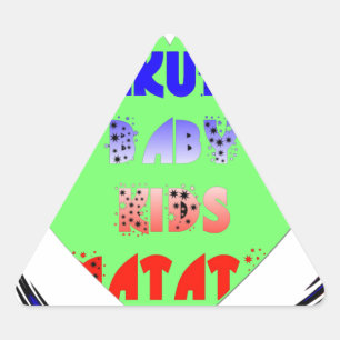 Pegatina Triangular Cáncer Luminoso Hakuna Matata Diseño para Niños
