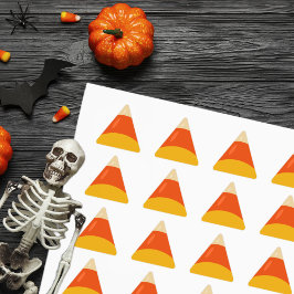 Pegatina Triangular Candy Corn Halloween