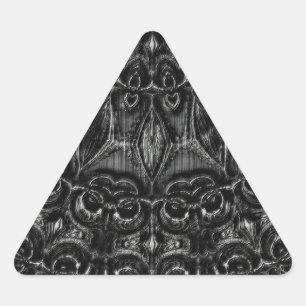 Pegatina Triangular Carbón Mandala