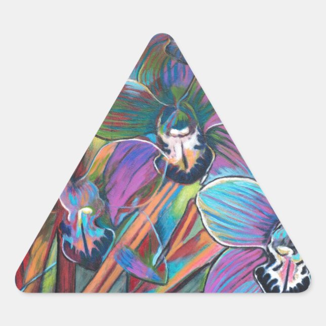 Pegatina Triangular Carnaval de cimbidio 2 (Anverso)