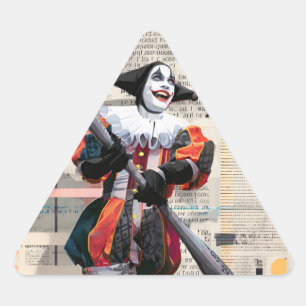 Pegatina Triangular Cartas de póquer clásicas