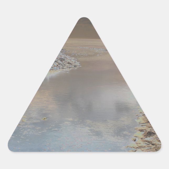 Pegatina Triangular Casa de luz en Cascais Portugal (Anverso)