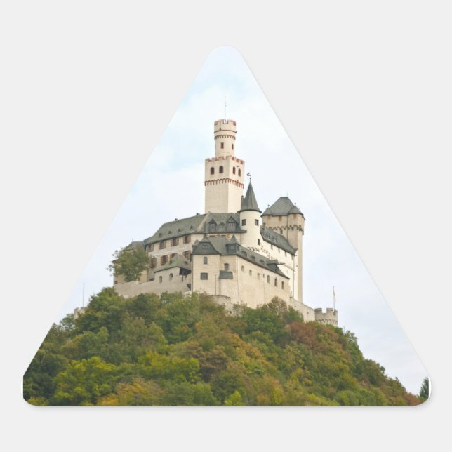 Pegatina Triangular Castillo (Anverso)
