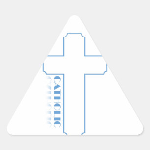 Pegatina Triangular Católico