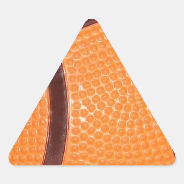 Pegatina Triangular Cerrar el baloncesto (Anverso)