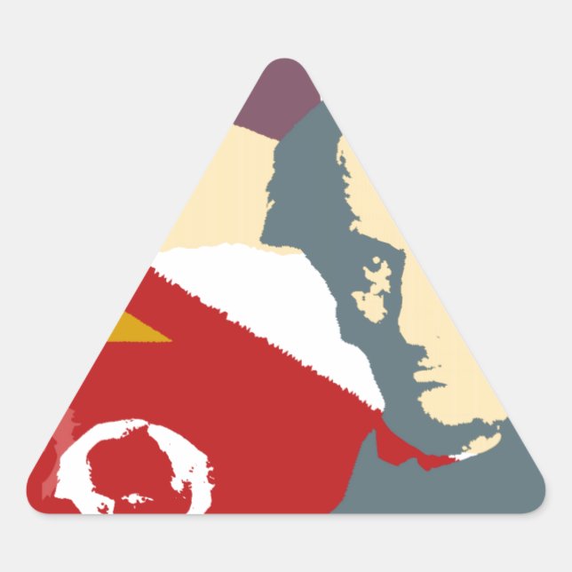 Pegatina Triangular Charles BAUDELAIRE (Anverso)