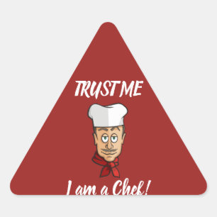 Pegatina Triangular Chef