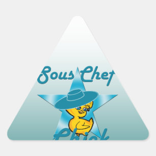 Pegatina Triangular Chef Sous #7