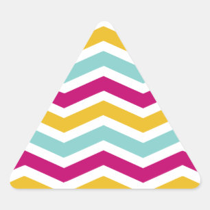 Pegatina Triangular Chevron colorido