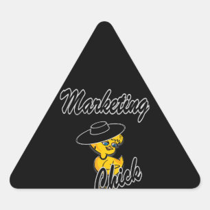 Pegatina Triangular Chick de marketing #4