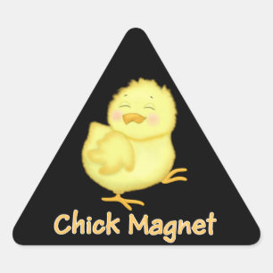Pegatina Triangular Chick Magnet