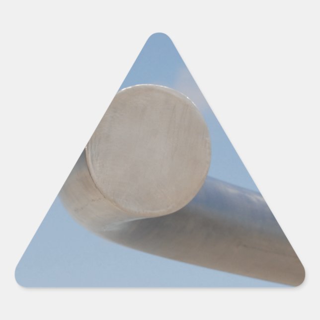 Pegatina Triangular Cielos azules metálicos (Anverso)