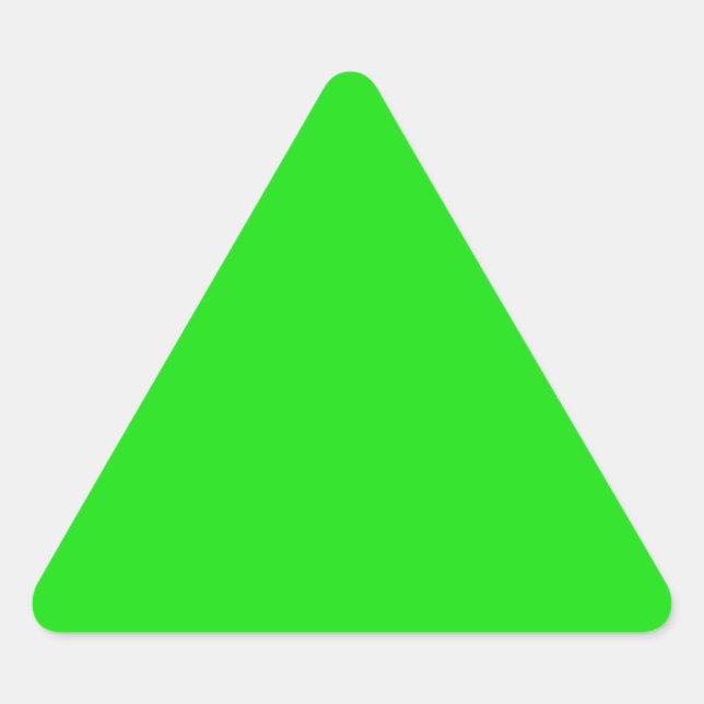 Pegatina Triangular círculo de criquet 1 verde neón - 2 (Anverso)