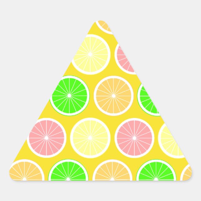 Pegatina Triangular Citrus (Anverso)