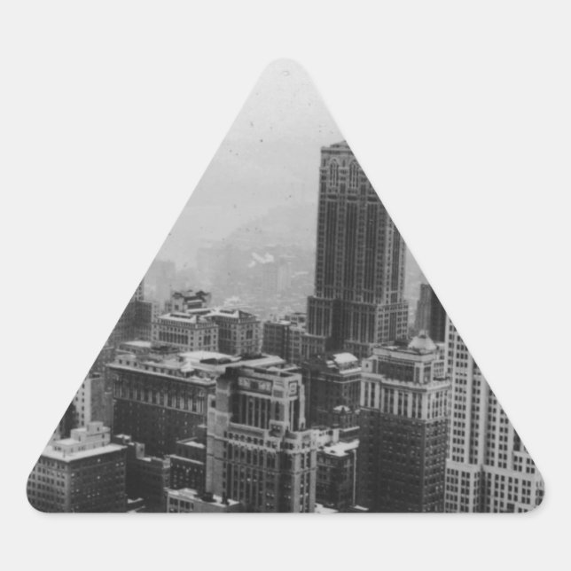 Pegatina Triangular Ciudad de Nueva York (Anverso)