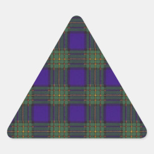 Pegatina Triangular Clan de Maclaren Plaid Scottish tartan