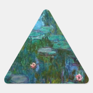 Pegatina Triangular Claude Monet Artista Painter Destiny Regalos