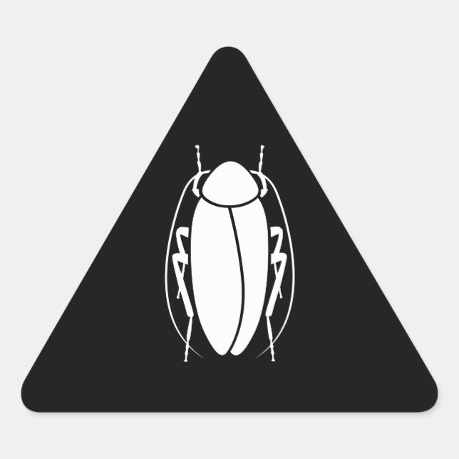 Pegatina Triangular Cockroach (Anverso)