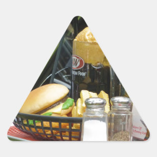 Pegatina Triangular Comedor fino