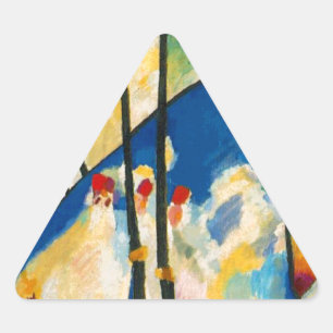 Pegatina Triangular Composición IV de Kandinsky