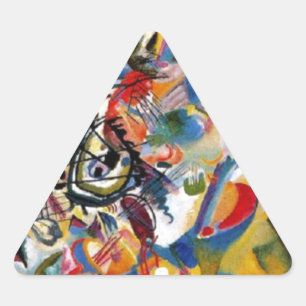 Pegatina Triangular Composición VII de Kandinsky