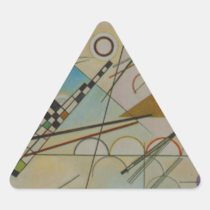 Pegatina Triangular Composición VIII de Kandinsky