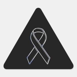Pegatina Triangular Conciencia sobre la cinta negra