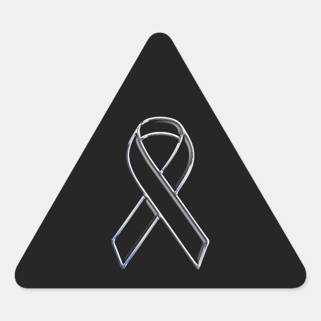 Pegatina Triangular Conciencia sobre la cinta negra (Anverso)