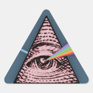 Pegatina Triangular Conjuntivitis Illuminatis