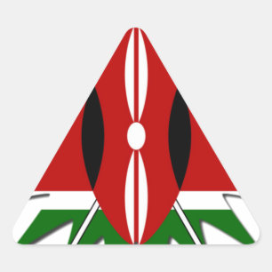 Pegatina Triangular Constelación de África Oriental Diseño estrella de