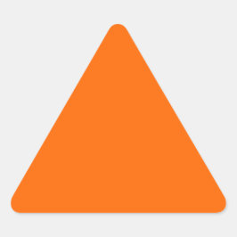 Pegatina Triangular Coordenadas de color contemporáneo del Naranja de