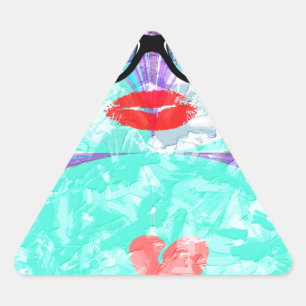 Pegatina Triangular Corazón perfecto
