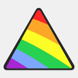 Pegatina Triangular Corey Tiger Triángulo del Arcoiris 80