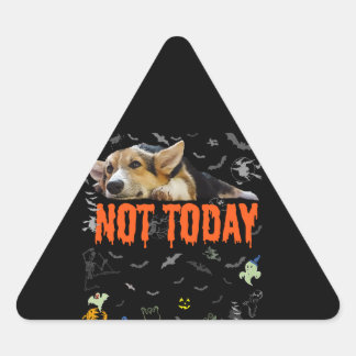 Pegatina Triangular Corgi Gift | No es el Corgi Corgi Lover Ugly Hallo