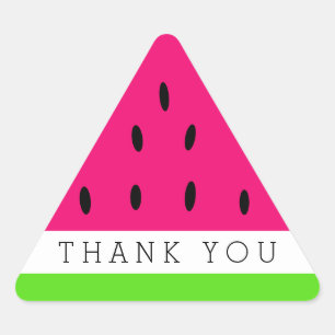 Pegatina Triangular Corta sandía Slice Gracias