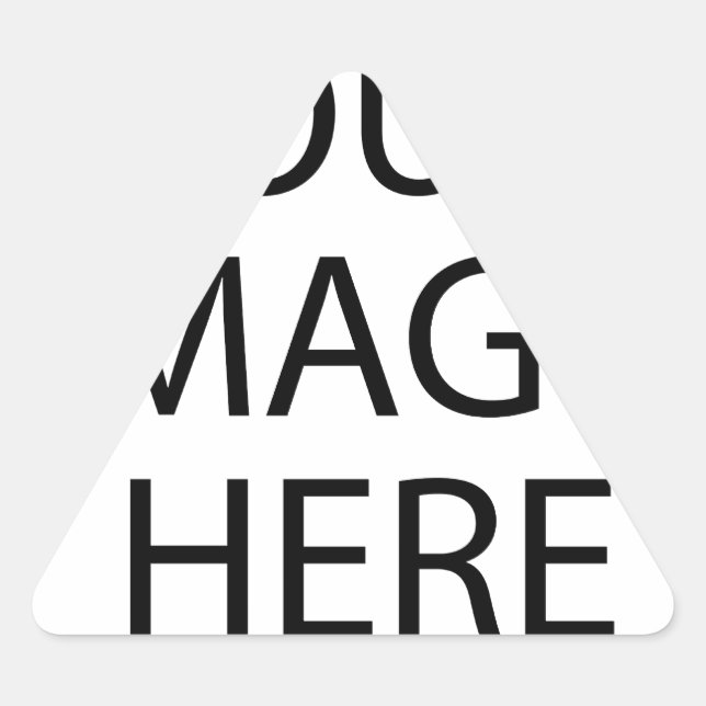 Pegatina Triangular Crea tu propio texto y diseño :-) (Anverso)