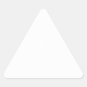 Pegatina Triangular Crear su propio Personalizado sólido blanco