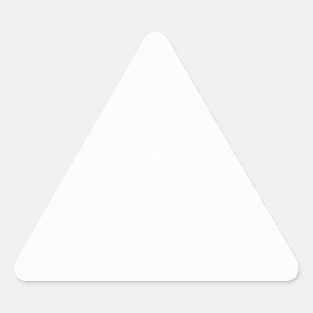 Pegatina Triangular Crear su propio Personalizado sólido blanco (Anverso)