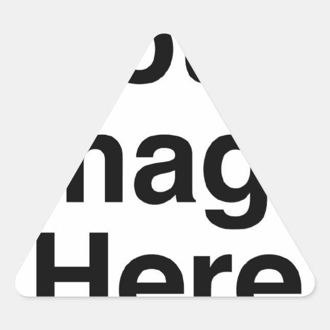 Pegatina Triangular Crear su propio producto Personalizado (Anverso)