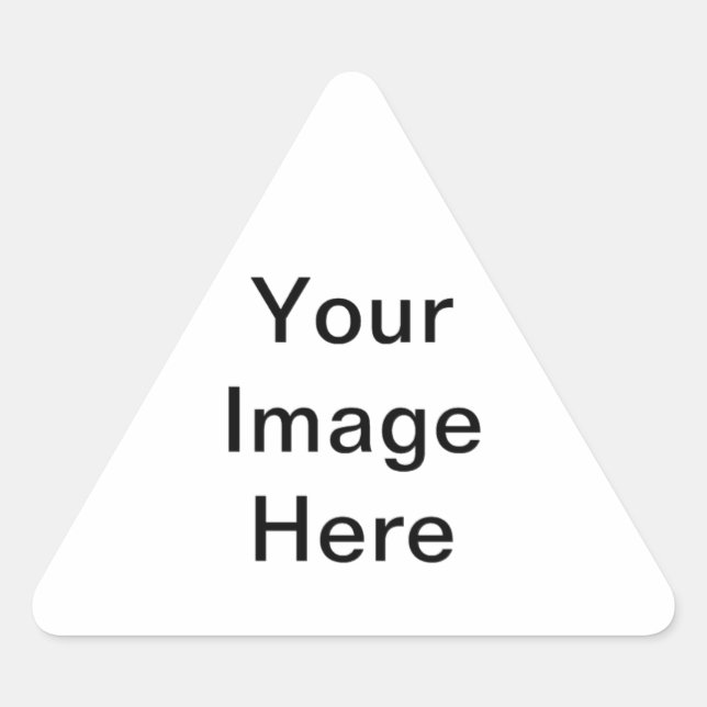 Pegatina Triangular Crear sus propios regalos originales personalizado (Anverso)
