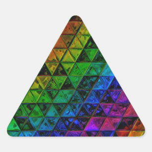 Pegatina Triangular Cristal de orgullo