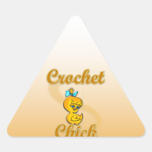 Pegatina Triangular Crochet Chick